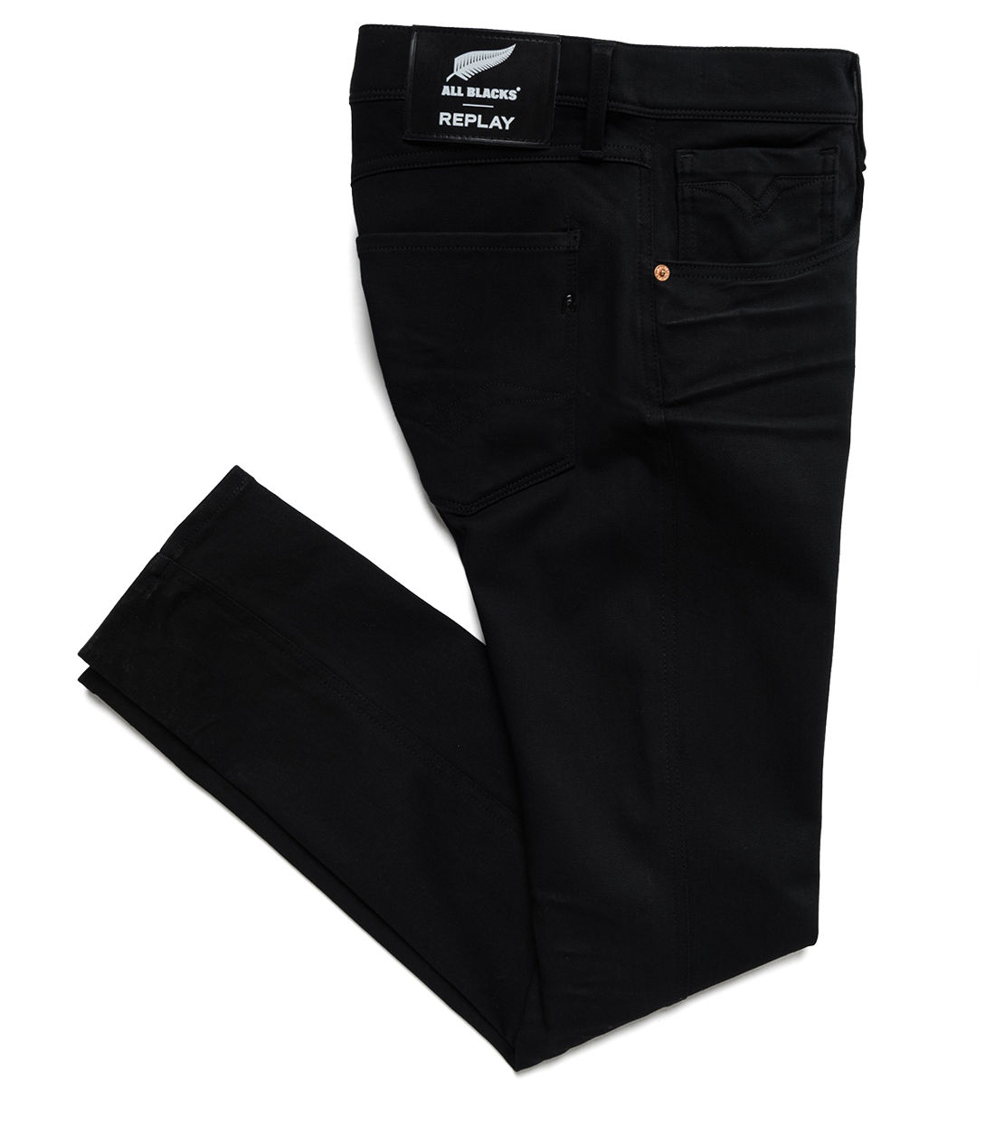 ALL BLACKS × REPLAY Hyper flex+ ブラックデニムパンツ 詳細画像 ブラック 9